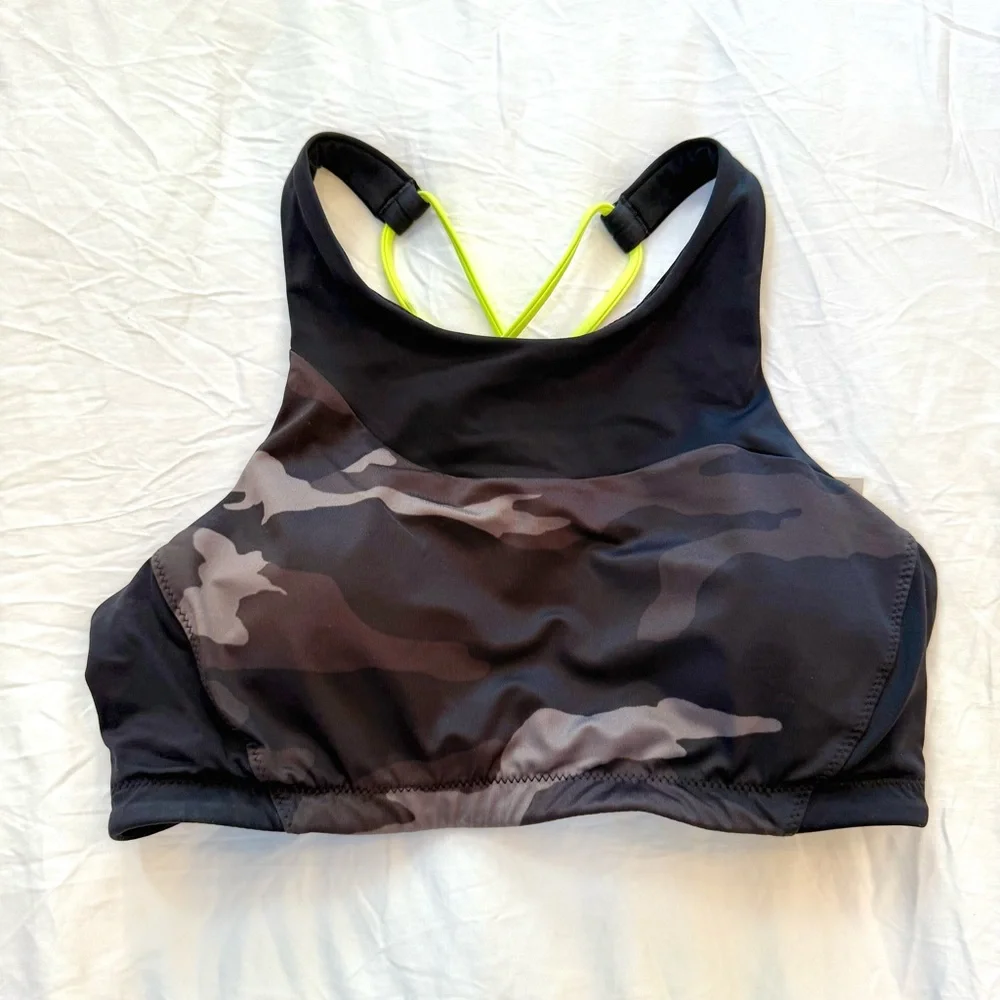 Athleta Freestyle Camo High Neck Bikini Top - Picture 2 of 4